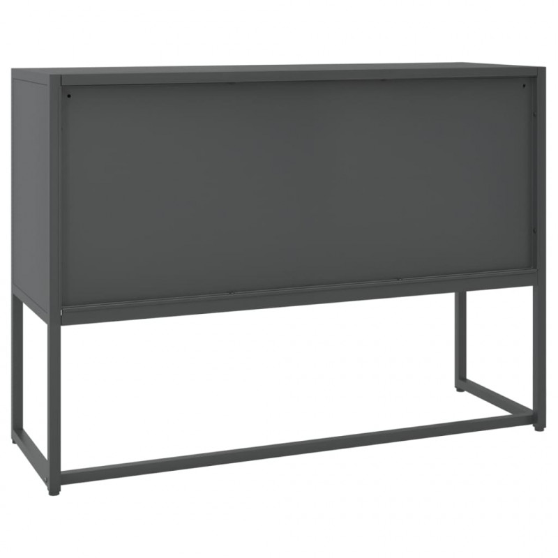 Szafka boczna, antracytowa, 105x35x75 cm, stal