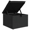 Zestaw Sof na Ogród z poduszką 8 pcs Czarny polirattan