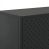 Szafka boczna, czarna, 75x35x75 cm, stal