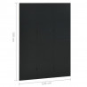 Parawan 3-panelowy, czarny, 120 x 180 cm, stalowy