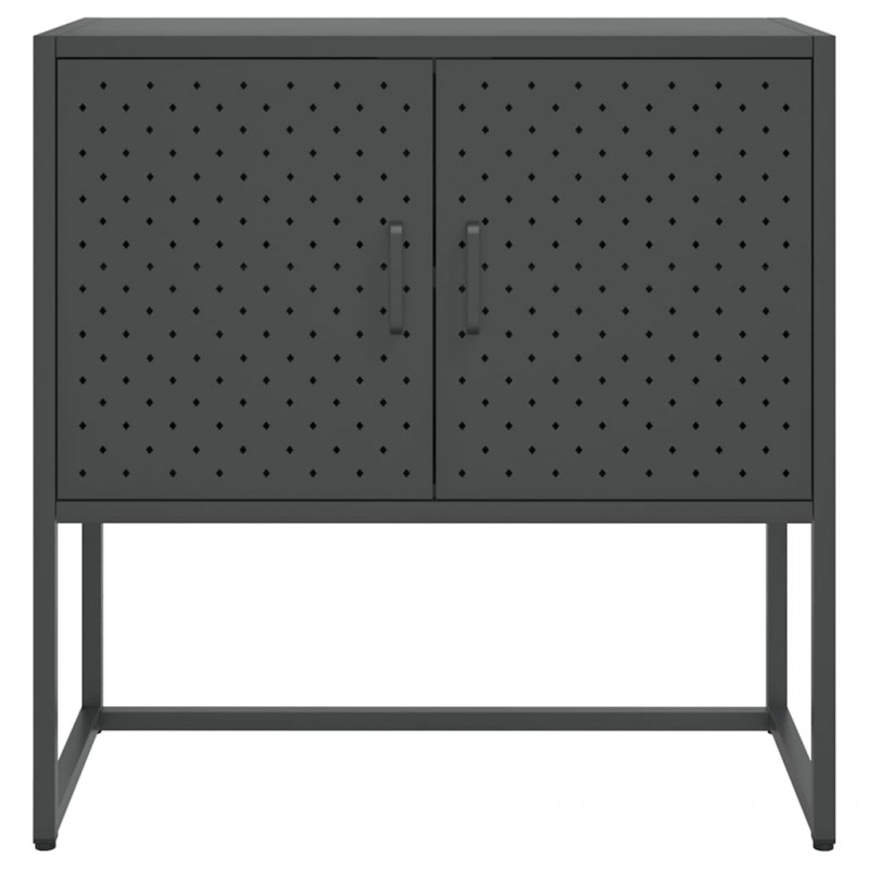 Szafka boczna, antracytowa, 75x35x75 cm, stal