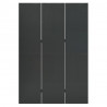 Parawan 3-panelowy, antracytowy, 120 x 180 cm, stalowy