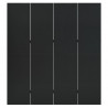 Parawan 4-panelowy, czarny, 160 x 180 cm, stalowy