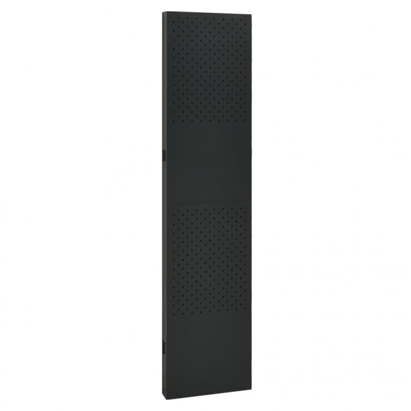 Parawan 4-panelowy, czarny, 160 x 180 cm, stalowy