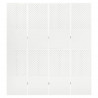Parawan 4-panelowy, biały, 160 x 180 cm, stalowy