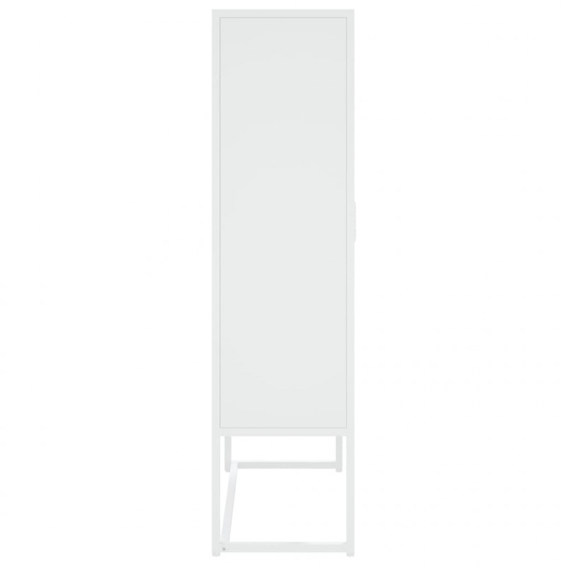 Szafka, biała, 80x35x135 cm, stal
