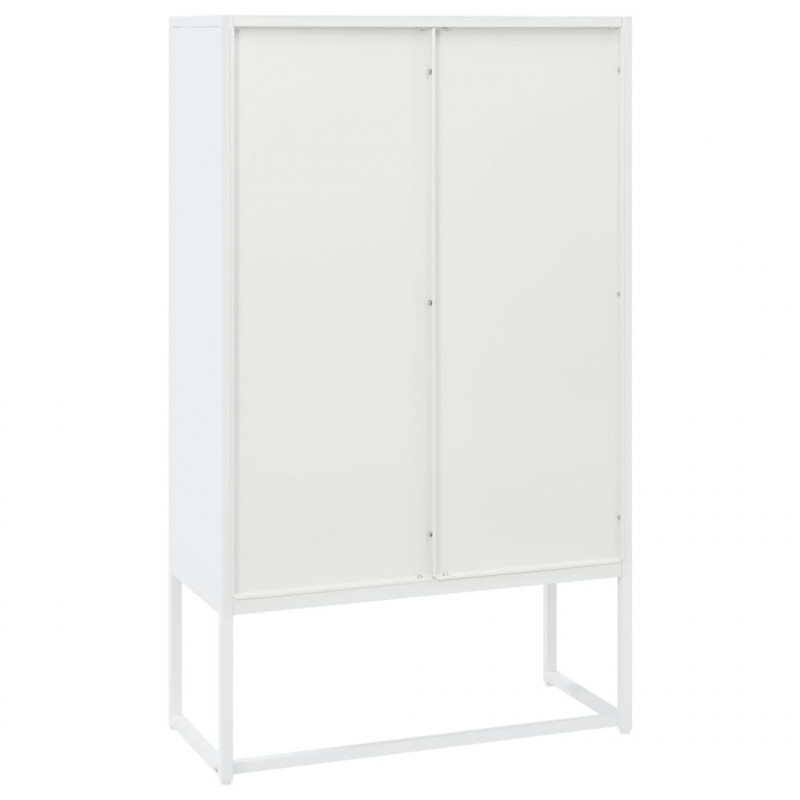 Szafka, biała, 80x35x135 cm, stal