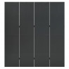 Parawan 4-panelowy, antracytowy, 160 x 180 cm, stalowy