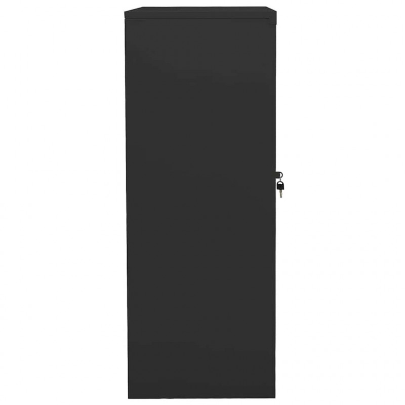 Szafka na dokumenty, antracytowa, 90x40x105 cm, stalowa