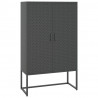 Szafka, antracytowa, 80x35x135 cm, stal