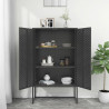 Szafka, antracytowa, 80x35x135 cm, stal