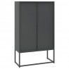 Szafka, antracytowa, 80x35x135 cm, stal