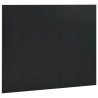 Parawan 5-panelowy, czarny, 200 x 180 cm, stalowy