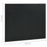Parawan 5-panelowy, czarny, 200 x 180 cm, stalowy