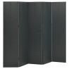 Parawan 5-panelowy, antracytowy, 200 x 180 cm, stalowy