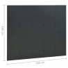 Parawan 5-panelowy, antracytowy, 200 x 180 cm, stalowy