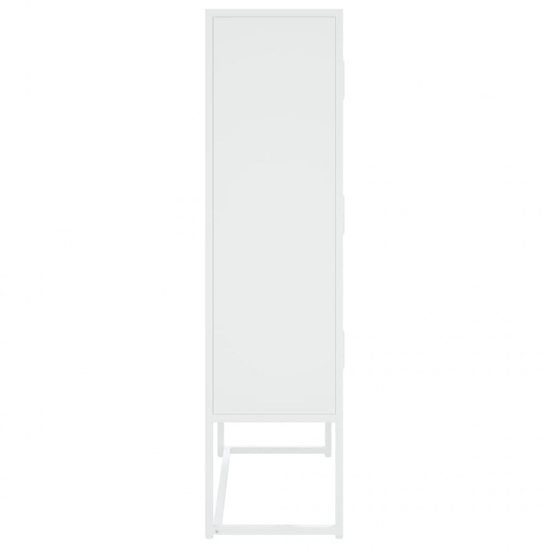 Szafka, biała, 80x35x135 cm, stal