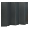 Parawan 6-panelowy, antracytowy, 240 x 180 cm, stalowy
