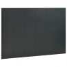 Parawan 6-panelowy, antracytowy, 240 x 180 cm, stalowy