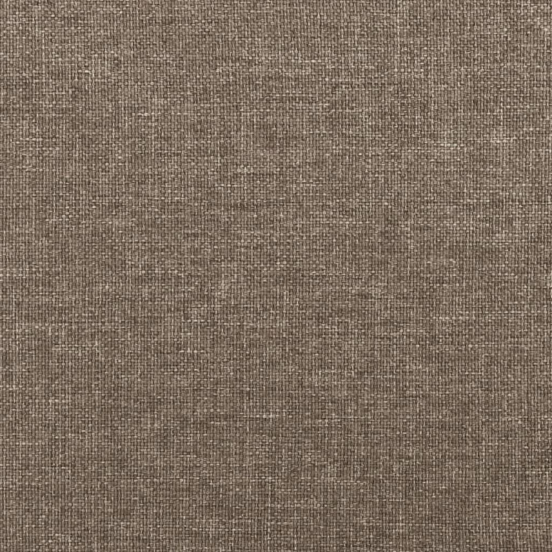 Łóżko kontynentalne z materacem, taupe, 120x190 cm, tkanina