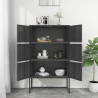 Szafka, antracytowa, 80x35x135 cm, stal