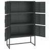 Szafka, antracytowa, 80x35x135 cm, stal
