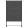 Szafka, antracytowa, 80x35x135 cm, stal