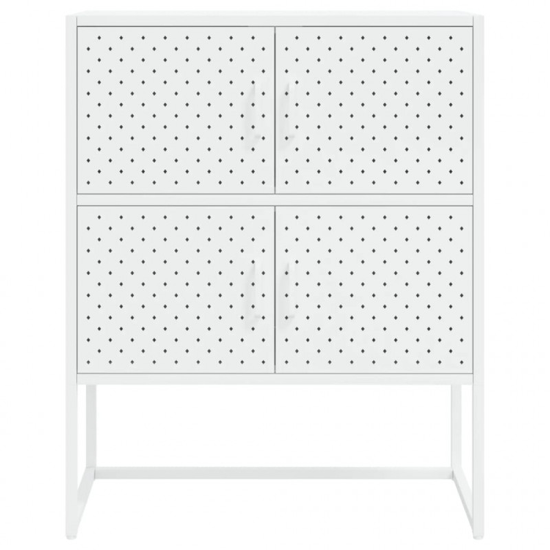 Szafka, biała, 80x35x100 cm, stal