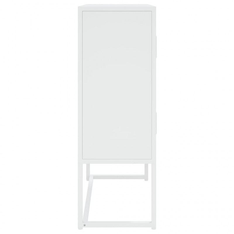 Szafka, biała, 80x35x100 cm, stal