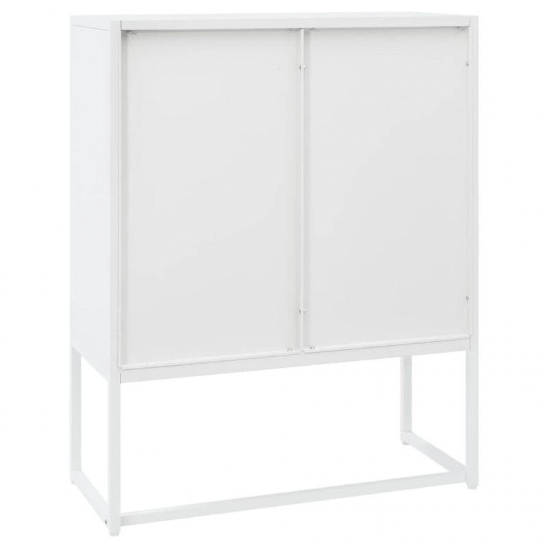 Szafka, biała, 80x35x100 cm, stal