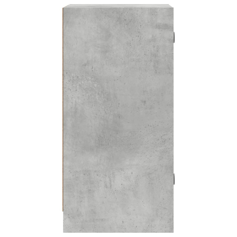 Szafka ze szklanymi drzwiami, szarość betonu, 35x37x75,5 cm