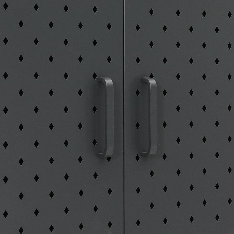 Szafka, antracytowa, 80x35x100 cm, stal