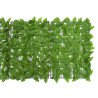 Osłona balkonowa, zielone liście, 200x75 cm