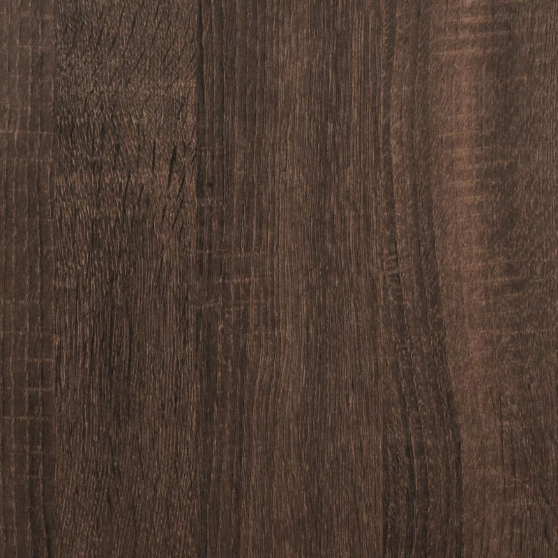 Szafka ze szklanymi drzwiami, brązowy dąb, 35x37x120 cm