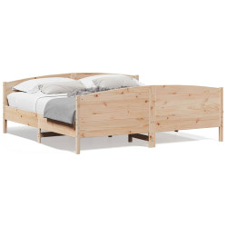 Rama łóżka bez materaca, 180x200 cm, lite drewno sosnowe