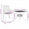 Zestaw do jadalni w ogrodzie 3 pcs Zielony Aluminium