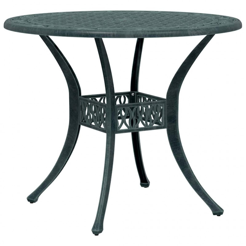 Zestaw do jadalni w ogrodzie 3 pcs Zielony Aluminium