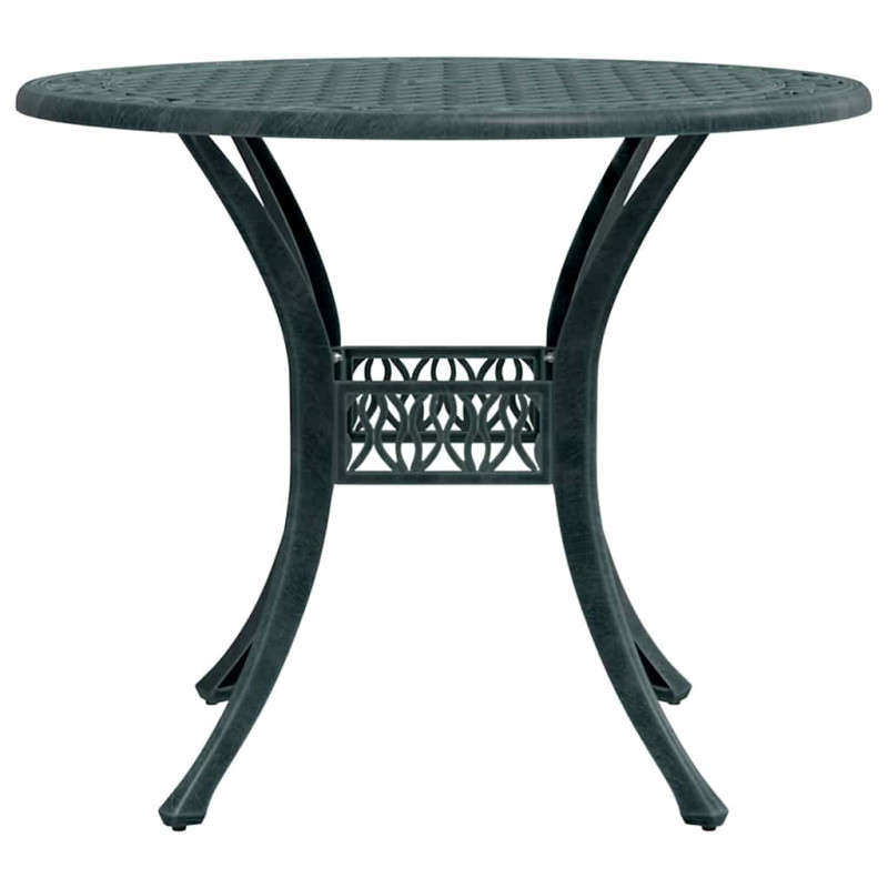 Zestaw do jadalni w ogrodzie 3 pcs Zielony Aluminium