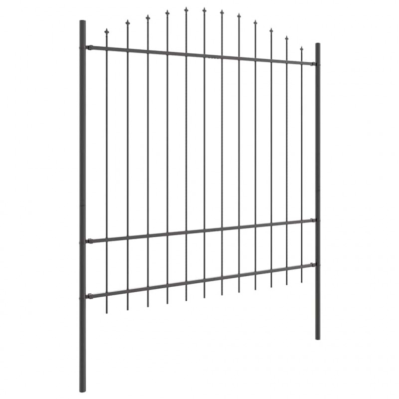 Ogrodzenie Ogrodowe 3 pcs Szary 170 x 215 cm