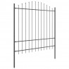 Ogrodzenie Ogrodowe 3 pcs Szary 170 x 215 cm