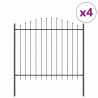 Ogrodzenie Ogrodowe 4 pcs Szary 170 x 190 cm