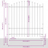 Ogrodzenie Ogrodowe 4 pcs Szary 170 x 215 cm
