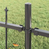 Ogrodzenie Ogrodowe 5 pcs Szary 170 x 190 cm