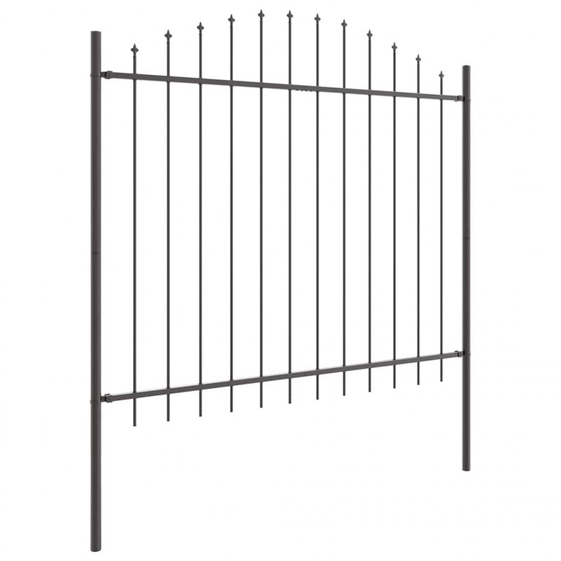 Ogrodzenie Ogrodowe 5 pcs Szary 170 x 190 cm