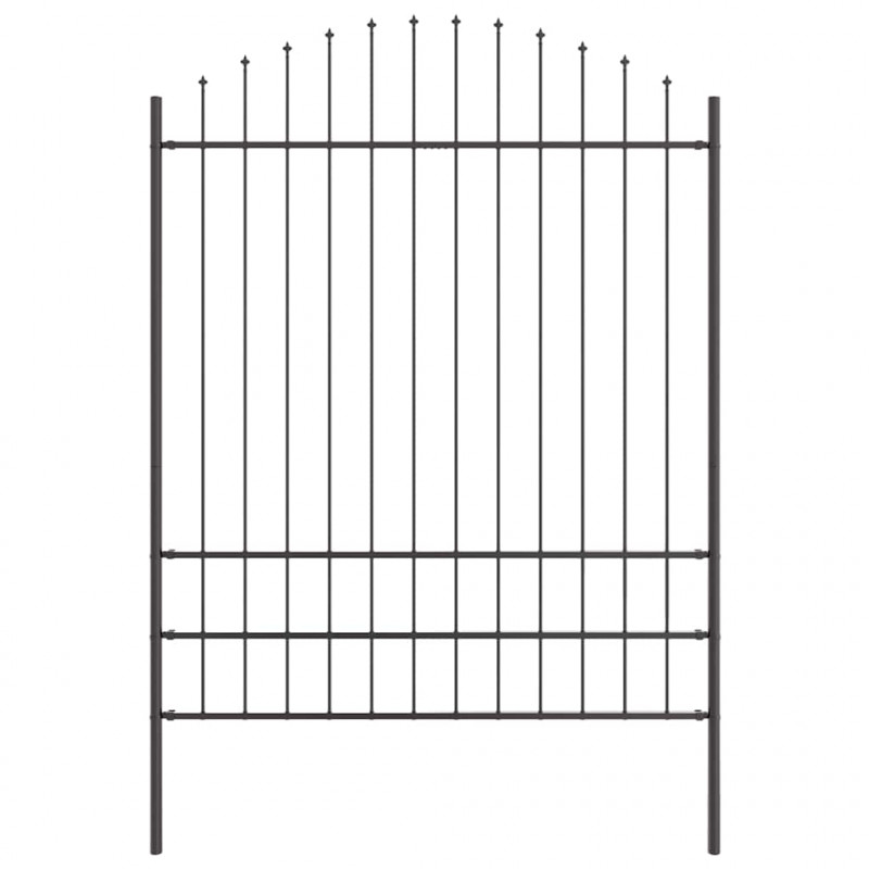 Ogrodzenie Ogrodowe 5 pcs Szary 170 x 225 cm