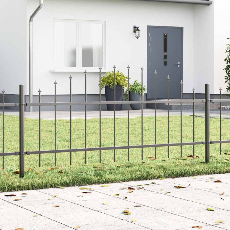 Ogrodzenie Ogrodowe 6 pcs Szary 170 x 140 cm