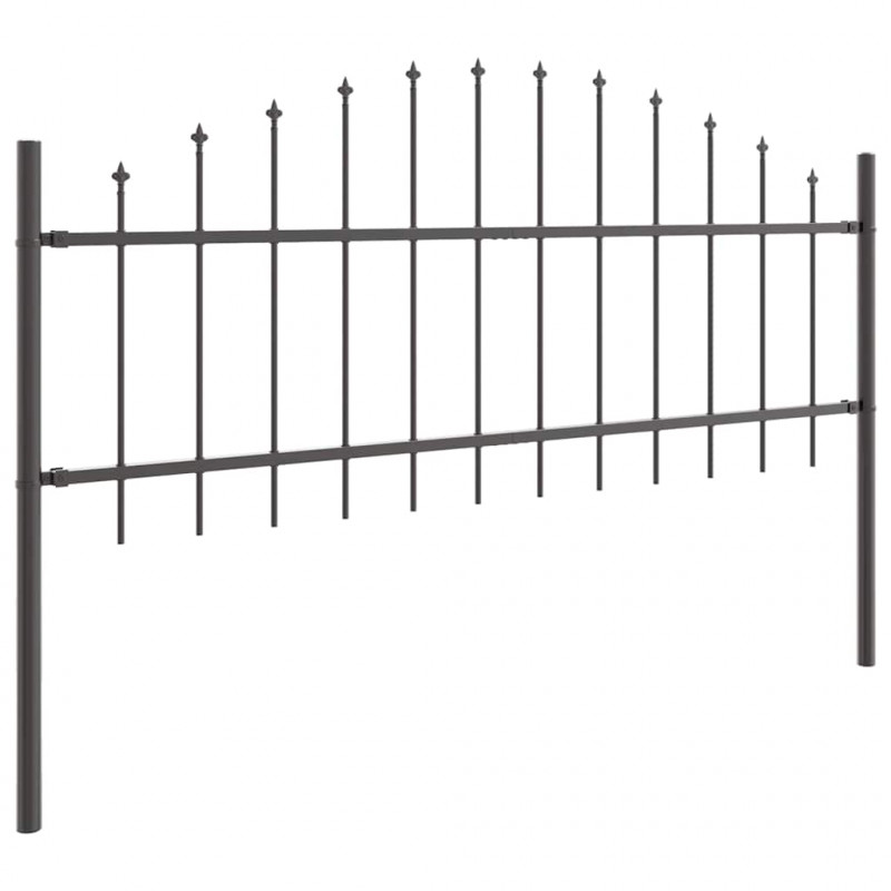 Ogrodzenie Ogrodowe 6 pcs Szary 170 x 140 cm