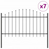 Ogrodzenie Ogrodowe 7 pcs Szary 170 x 140 cm