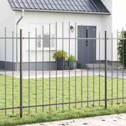 Ogrodzenie Ogrodowe 7 pcs Szary 170 x 165 cm