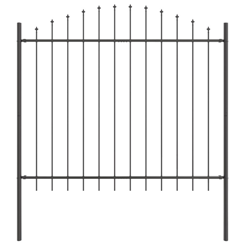 Ogrodzenie Ogrodowe 7 pcs Szary 170 x 190 cm